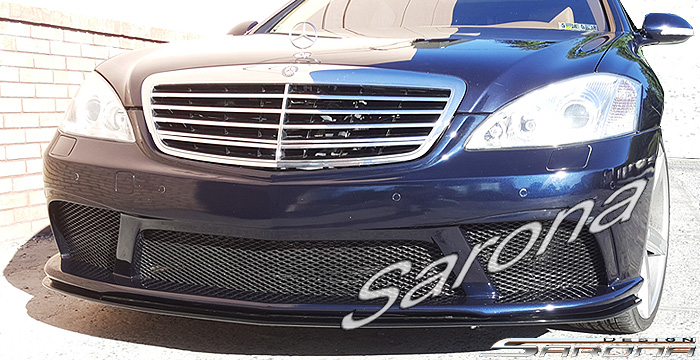 Custom Mercedes S Class  Sedan Front Bumper (2007 - 2013) - $1290.00 (Part #MB-159-FB)